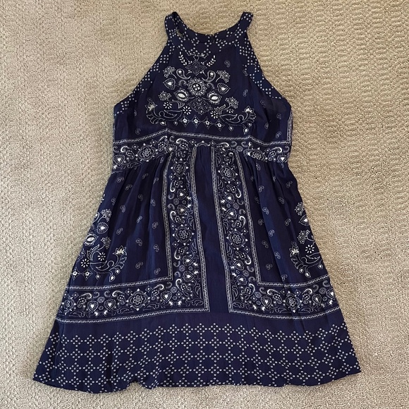 Altar'd State Dresses & Skirts - Altar'd State Navy Bandana Dress Size M -  New With Tags